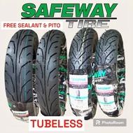 SAFEWAY TIRE TUBELESS SIZE 14 WITH Sealant &amp; Pito