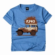 Jeep Offroad Boys' T-Shirt Fj40 Thick 24s Material