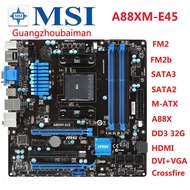 Used MSI A78M-E45 A88XM-E45 A88XM-E45 V2 Motherboard  AMD FM2+ a78 A88X Desktop Motherboard Micro AT