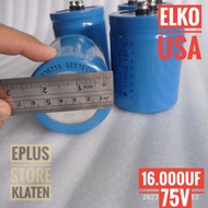 RE ELKO 16000UF 75V ORIGINAL USA Kapasitor Elco 16.000 16000 UF - C105