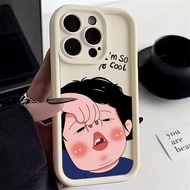 เคสลายเด็กชายหญิงตลกๆเข้ากันได้กับ IPhone 7Plus 8Plus 13 15 14 12 11 Pro Max 8 8 7 14 15 Plus X XR XS MAX SE 2020 2022เคสนิ่มกันกระแทกสำหรับดวงตานางฟ้า