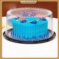 10 Pcs 6/8 Inch Transparent Plastic Cake Box Cake Box and Clear Transparent Packaging Cupcake Muffin