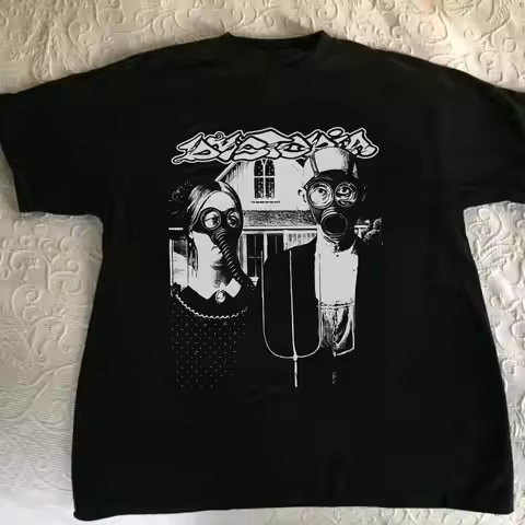 Dystopia Band For Fans Black T Shirt Cotton Full Size UR759