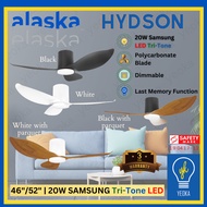 [YEOKA LIGHTS AND BATH] ALASKA HYDSON 46/52 Inch Energy Saving DC Motor Ceiling Fan SAMSUNG 3 tone L