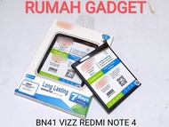 BATERAI REDMI NOTE 4 MEDIATEK BN41 ORGINAL HIPPO/VIZZ DOUBLE POWER