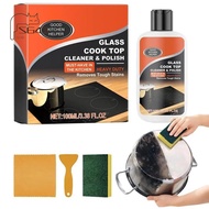 Kitchen Stove Cleaner Non-Scratch Cleaning Kit Glass Cooktop Cleaner Ceramic Non-Abrasive Powerful K