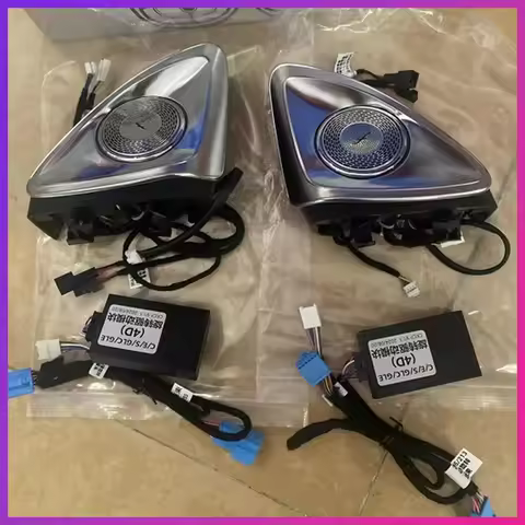 Mood Lighting For Mercedes-Benz 4D Speaker E C S W213 W205 W222 W223 4D Rotating Tweeter Speaker Amb