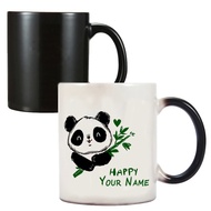 【In stock】Custom Printed Cute Panda Personalised Name Text Ceramic Creative 11oz Girl Boy Kids Gift Milk Coffee Mug