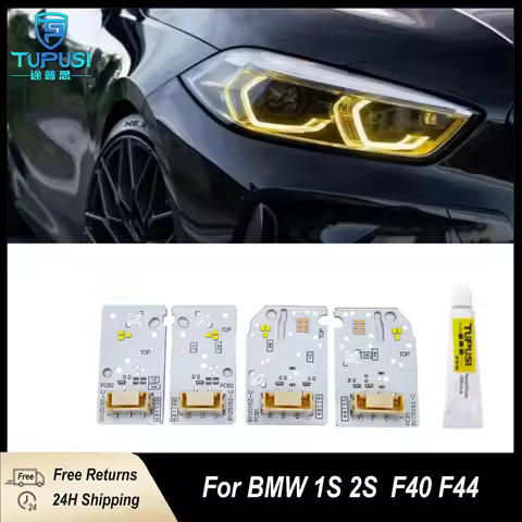 Yellow Angel Eye DRL For BMW 1 2S F40 118i F44 228IX M235IX LED Headllight Daytime light 63119448116