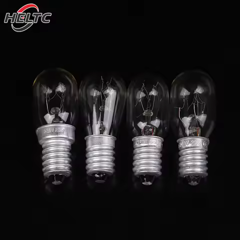 5Pcs E14 Salt Lamp Globe Bulb 10/15/20/25W 220V-230V Incandescent Bulbs Refrigerator Oven Light Bulb