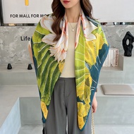 Parsimonious 100x110cm (43inch) Printed Scarf Silk Scarf Women's Scarf Handmade Silk Scarf Square Sc