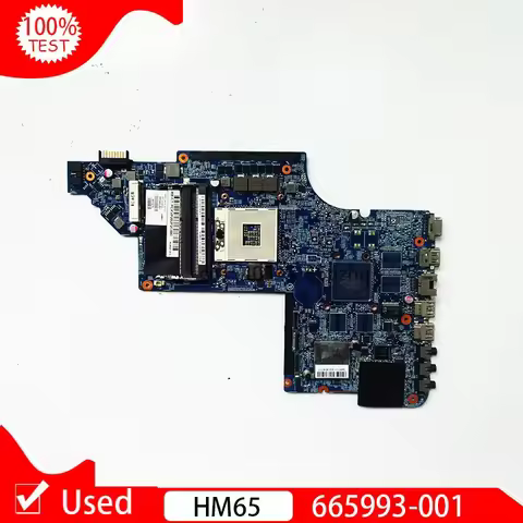Used For HP Pavilion DV7 DV7-6000 Laptop Motherboard 665993-001 HM65 GMA HD3000 DDR3 Main Board