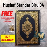 {Free Corner Protector} MUSHAF MADINAH Q4 STANDARD biru - Medium Size - A5 notebook 14x20cm -521 Pag