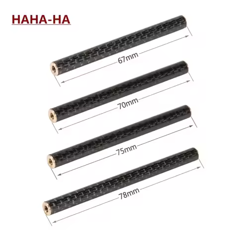 1 Set 67/70/75/78mm Carbon Fibre Chassis Braces with M3 Washer for 1/10 RC Crawler SCX10 PRO Gspeed 