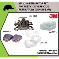 3M 6200 RESPIRATOR SET FOR PESTICIDE/HERBICIDE RESPIRATORY (GENUINE 3M)