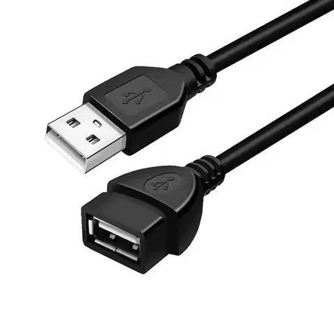 0.6M/1M/1.5M USB 2.0 A Male to A Female Data Transmission Cord Charger Extension Cable for PC Laptop