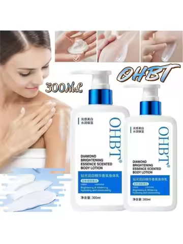 300g OHBT body lotion nourishes and cares for the skin to improve acne, rough and dry skin texture i