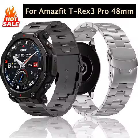 22mm Oracle Titanium Strap For Amazfit T-Rex3 Pro 48mm/Balance 2 Quick Release Wristband For Huawei 