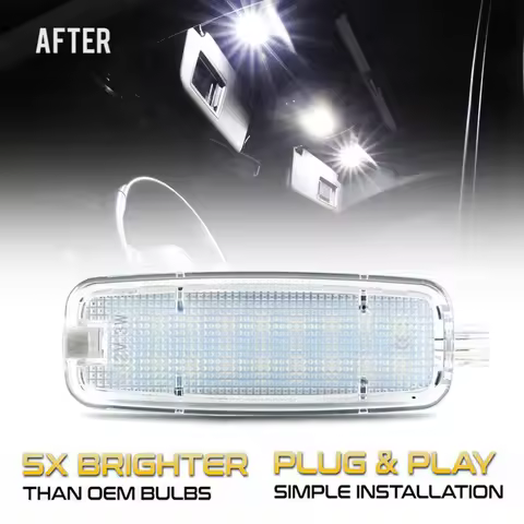LED Interior Sun Visor Vanity Mirror Lamp Reading Light For Audi A4 B7 B8 A3 8P 8V A6 C6 C7 TT 8J A5