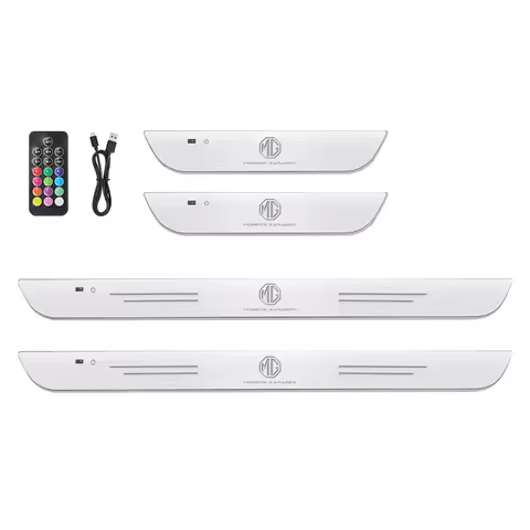 Wireless LED Car Door Threshold Welcome Pedal Light Mood lamp For MG ZS Hybrid+ HS ES5 MG4 EV MG S5 