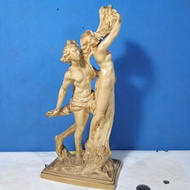 Resin Statue Apollo And Daphne Italian Work Height 30 Cm. For Home Decoration Tabletop