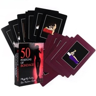 BDSM Sex Positions Card for Sex Game 50 Positions of Bondage Restraints for Couples Foreplay Adult S
