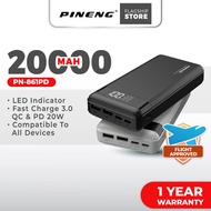 Pineng PN-861PD Type-C PD+QC 22.5W 20000mAh Quick Charge 3.0 Fast Charge Powerbank PN861 Pineng Powe