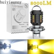 HYS 1PC Motorcycle Headlight LED Bulbs T19 P15D H4  H6 BA20D Two-color Hi Lo beam Motorbike Front li