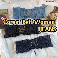 Online Hot belt woman women belt ladies corset wide belt jeans waist big belt tali pinggang perempua