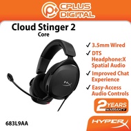 HyperX Cloud Stinger 2 Core Wired Gaming Headset DTS Headphone:X Spatial Audio Improved Chat Easy-Ac