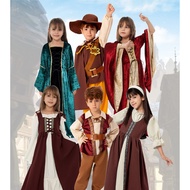 Halloween Carnival Medieval Retro Party Costume Stage Performance Costume Children Performance Costu