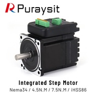 HY 4.5N.M 7.5Nm Closed Loop Stepper Motor With Driver 6A 24-80V 2000rpm Integrated Step Servo Motors