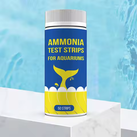 50pc Ammonia Nitrogen Quick Water Quality Test Strips Paper Kits For Freshwater Saltwater Aquarium P