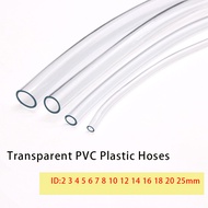 1M/2M ท่ออ่อนพลาสติก PVC ใสปั๊มน้ำคุณภาพสูงท่ออ่อน2 3 4 5 6 8 10 12 14 16 18 20 25มม. เส้นผ่านศูนย์ก