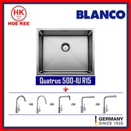 3f3wypogp5Blanco Quatrus 500-IU Stainless Steel Kitchen Sink + Blanco Kitchen Sink Mixer Chrome