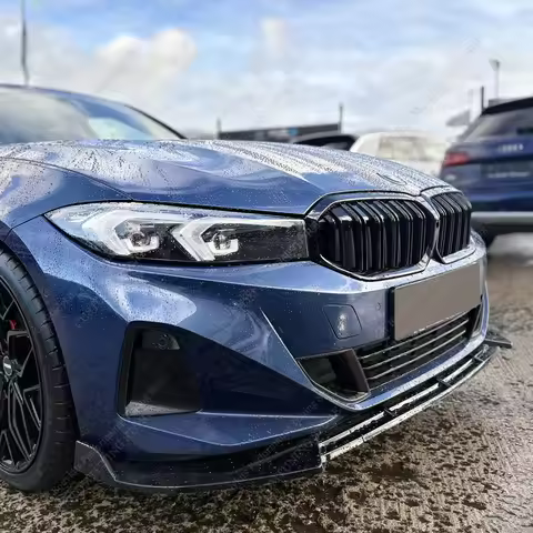Compitition Front Bumper Splitter Lip Spoiler Diffuser For Bmw G20 G21 2023 2024 Lci Basic/Non M Spo