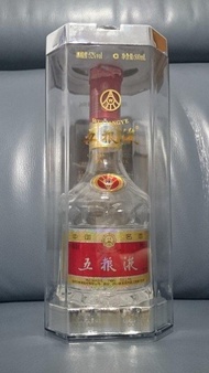五糧液 空酒瓶 水晶包裝版 真品收藏  保存完整 大陸名酒 空瓶 瓶子 玻璃