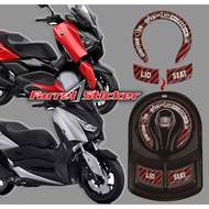 XMAX Embossed Key PANEL STICKER Key EMBLEM