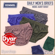 [ 3 pcs ] Rommel Men's CD || Men's Plain Elastic Underwear - Dyarshop