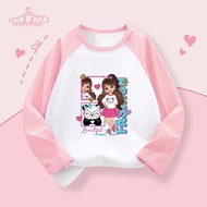 Richkid long-sleeved T-shirt with Cute Girl image G3 KS99