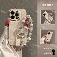 山茶花蝴蝶手链苹果手机壳iPhone17苹果15Pro链条皮质手机壳14Camellia butterfly bracelet Apple phone case iPh草莓百货旗舰店