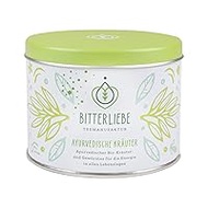 BitterLiebe® Teemanufaktur Ayurvedic Herbs Organic Herbal Tea Loose with the Power of Bitter Substances I Bitter Herbs, Lemongrass, Fennel and Much More I Approx. 35 Cups (120 g)