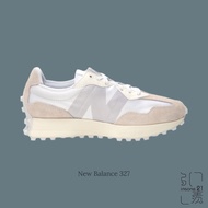 NEW BALANCE 327 White Gray Silver Heightened Silk Retro Jogging Shoes WS327SFD [Insane-21]