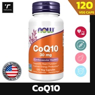 Now Foods Coenzym CoQ10 30 mg - 60 Veg Capsules นาวฟู้ดส์ โคคิวเทน สารต้านอนุมูลอิสระ  (*อย.ไทย)