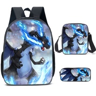 Double Layer Pikachu Elf Pokémon Pokemon Elf School Bag Backpack Shoulder Bag Student Sports Backpac
