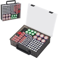 RISOU Battery Organizer Storage Case,Stores More Than 95 Batteries - Battery Storage Box for AA AAA 