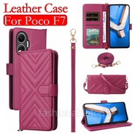 For PocoPhone F7 Flip Leather Phone Case For Xiaomi Poco F7 pro Ultra F7pro F7Ultra F 7 PocoF7 pro P