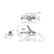 Taiwan KUAISHOU KUAISHOU Brand GH-301-AM Quick Clamp Tooling Sliding Horizontal Pressure Pliers Elbo
