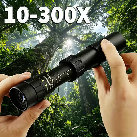 10-300X40 Telescope Zoom Powerful Long Distance Professional Monocular HD High Quality Prism Portabl