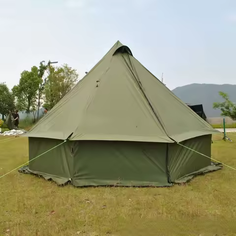 Multi-purpose 8-person yurt tent, camping stove tent, chimney tent, wood stove tent, pyramid tent